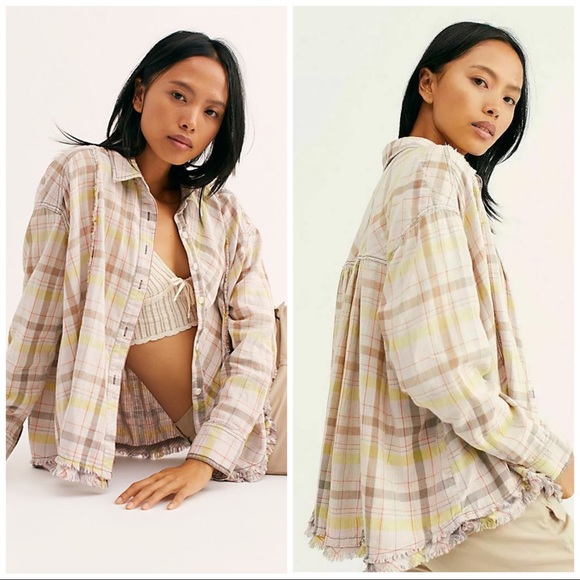 Free People Tops - Free People Seeking Starlight Plaid Top Moondrop